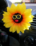 VW Beetle Flower - Sunflower with Yellow Glasses