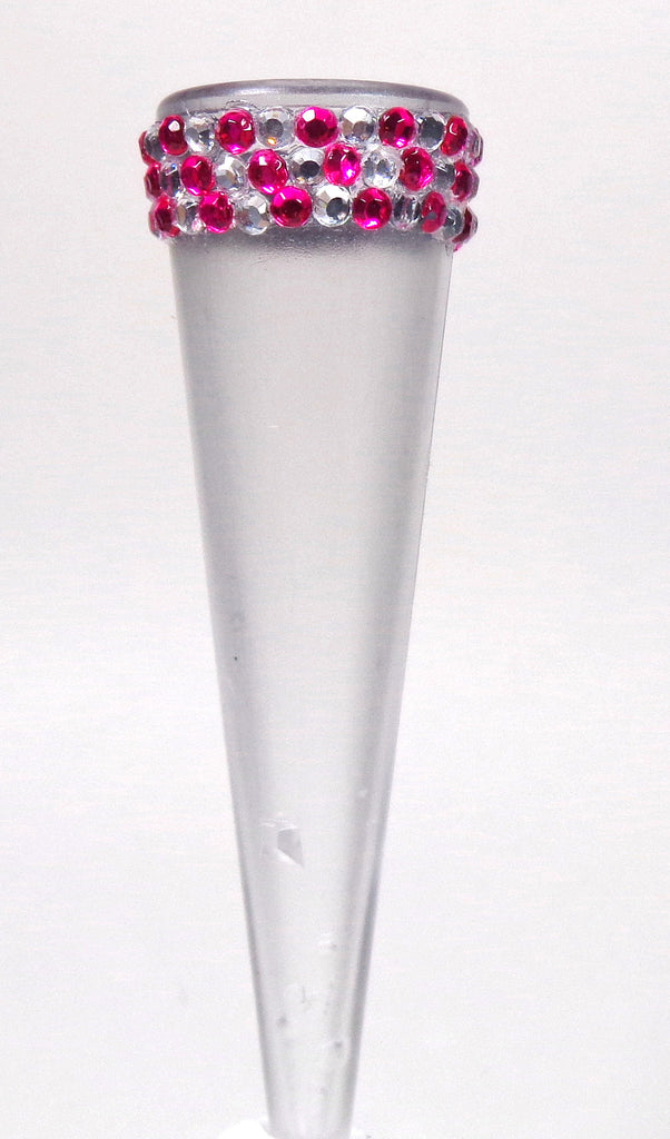 VW Beetle Flower Vase  - Pink Bling and Diamond Vase European