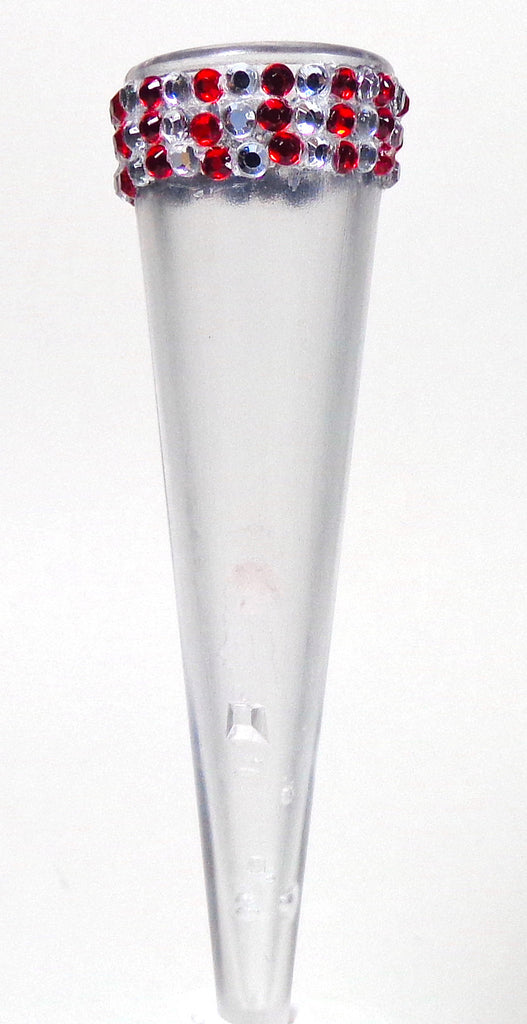 VW Beetle Flower Vase  - Red Bling and Diamond Vase European