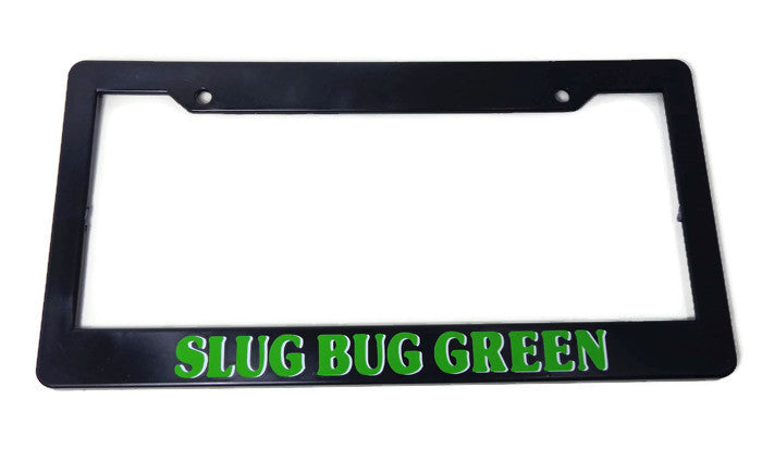 VW Beetle Slug Bug Green License Plate Frame
