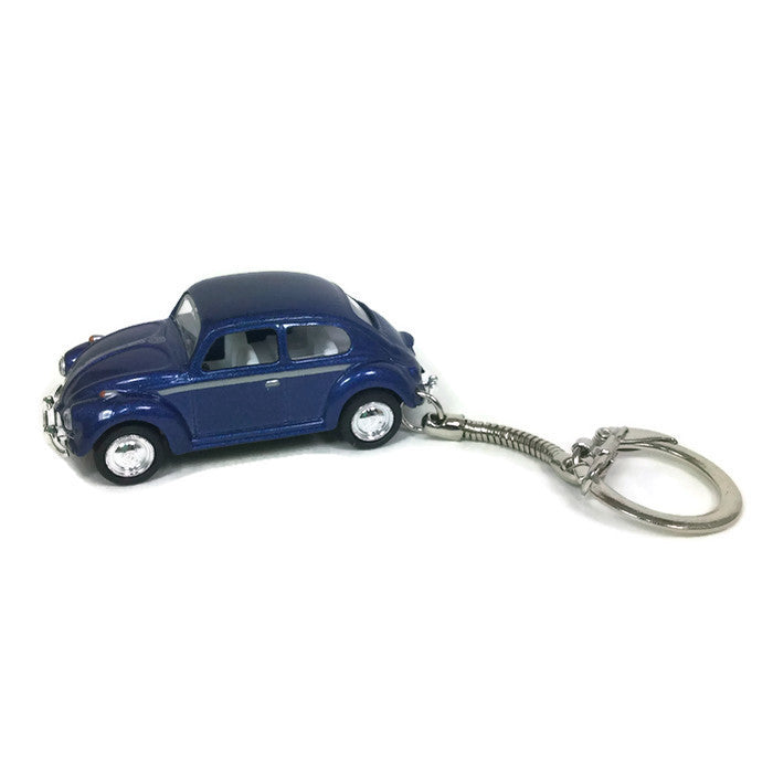 Vintage VW Blue Beetle Keychain