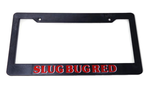 VW Beetle Slug Bug Red License Plate Frame