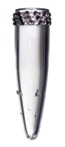 VW Beetle Flower Vase  -Gray Bling and Diamond Vase