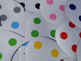 Magnetic Decal Flower - Green Polka Dots