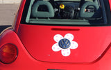 Magnetic Decal Flower - Pink Polka Dots